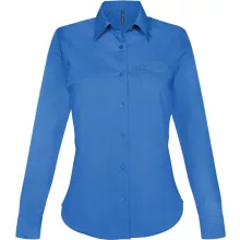 Női blúz Kariban KA549 Jessica > Ladies Long-Sleeved Shirt -2XL, Light Royal Blue