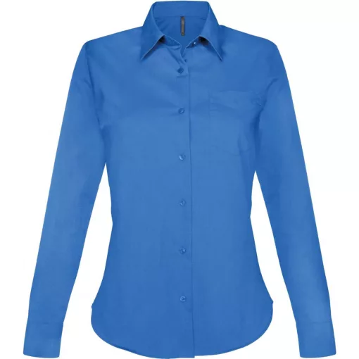 Női blúz Kariban KA549 Jessica > Ladies Long-Sleeved Shirt -XL, Light Royal Blue