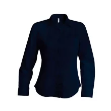 Női blúz Kariban KA549 Jessica > Ladies Long-Sleeved Shirt -L, Navy