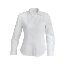 Női blúz Kariban KA549 Jessica > Ladies Long-Sleeved Shirt -M, White