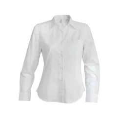 Női blúz Kariban KA549 Jessica > Ladies Long-Sleeved Shirt -XS, White