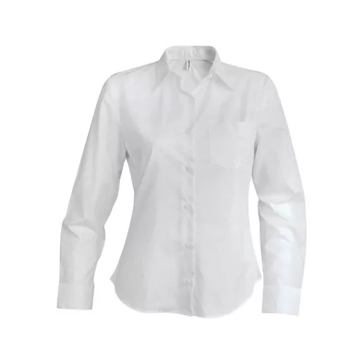 Női blúz Kariban KA549 Jessica > Ladies Long-Sleeved Shirt -XS, White