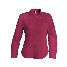 Női blúz Kariban KA549 Jessica > Ladies Long-Sleeved Shirt -S, Wine