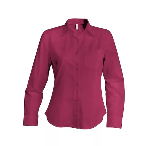 Női blúz Kariban KA549 Jessica > Ladies Long-Sleeved Shirt -S, Wine