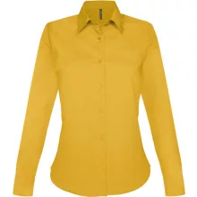 Női blúz Kariban KA549 Jessica > Ladies Long-Sleeved Shirt -XL, Yellow