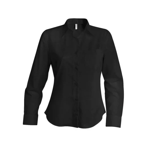 Női blúz Kariban KA549 Jessica > Ladies Long-Sleeved Shirt -2XL, Zinc