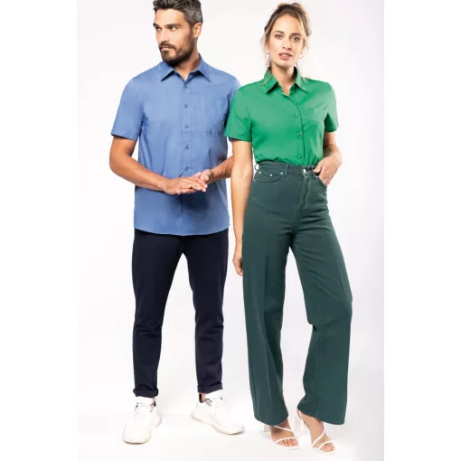 Férfi ing Kariban KA551 Ace - Short-Sleeved Shirt -4XL, Bright Sky