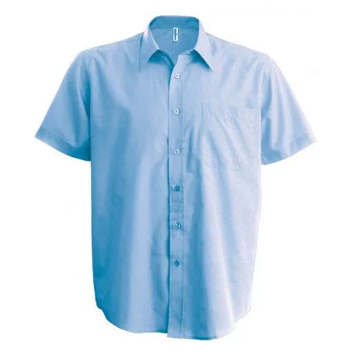 Férfi ing Kariban KA551 Ace - Short-Sleeved Shirt -M, Bright Sky