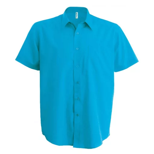 Férfi ing Kariban KA551 Ace - Short-Sleeved Shirt -M, Bright Turquoise