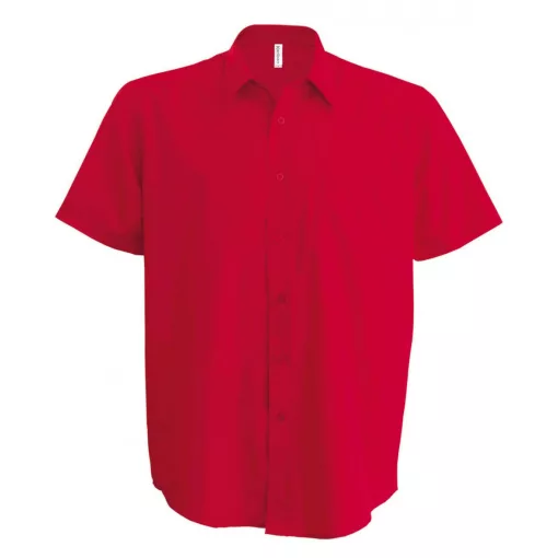Férfi ing Kariban KA551 Ace - Short-Sleeved Shirt -M, Classic Red