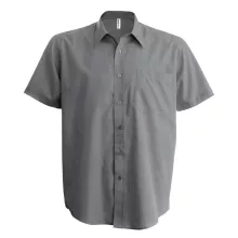 Férfi ing Kariban KA551 Ace - Short-Sleeved Shirt -3XL, Silver