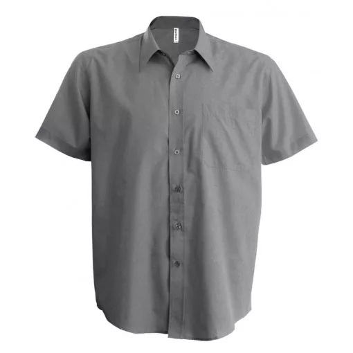 Férfi ing Kariban KA551 Ace - Short-Sleeved Shirt -L, Silver