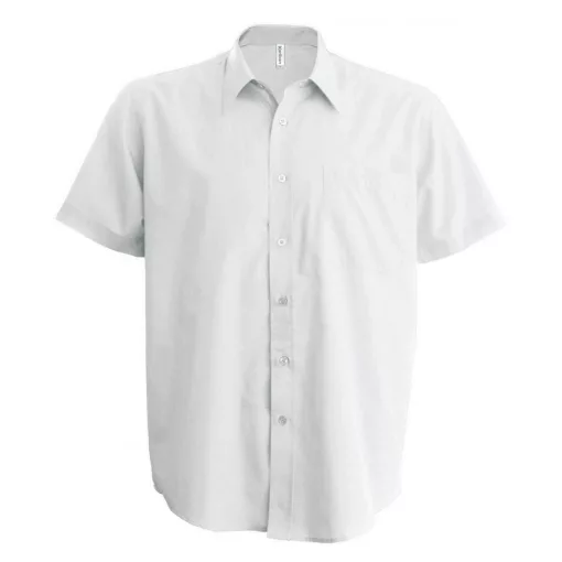 Férfi ing Kariban KA551 Ace - Short-Sleeved Shirt -6XL, White