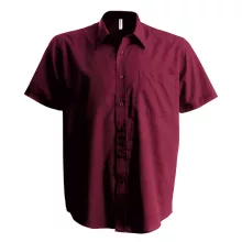 Férfi ing Kariban KA551 Ace - Short-Sleeved Shirt -6XL, Wine