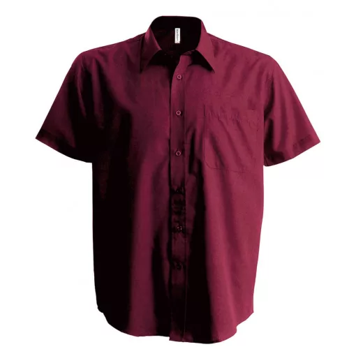 Férfi ing Kariban KA551 Ace - Short-Sleeved Shirt -M, Wine