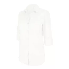 Női blúz Kariban KA558 Ladies 3/4 Sleeved Shirt -S, White