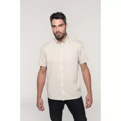 Férfi ing Kariban KA587 Men S Ariana Iii Short Sleeve Cotton Shirt -S, Sky Blue