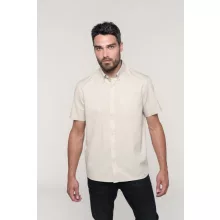 Férfi ing Kariban KA587 Men S Ariana Iii Short Sleeve Cotton Shirt -S, White