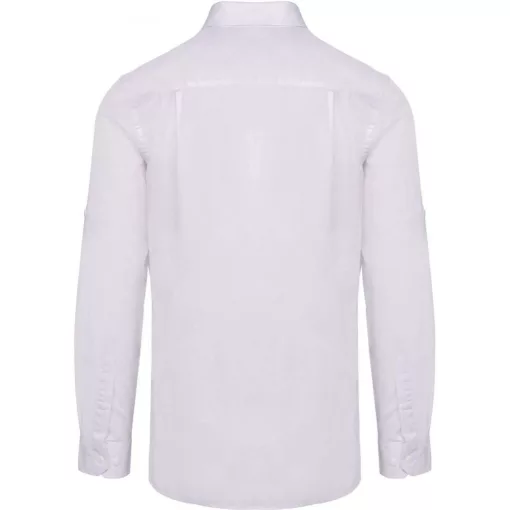 Férfi ing Kariban KA590 Men S Long-Sleeved Safari Shirt -2XL, White