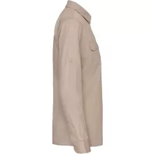 Női blúz Kariban KA591 Ladies Long Sleeved Safari Shirt -S, Beige