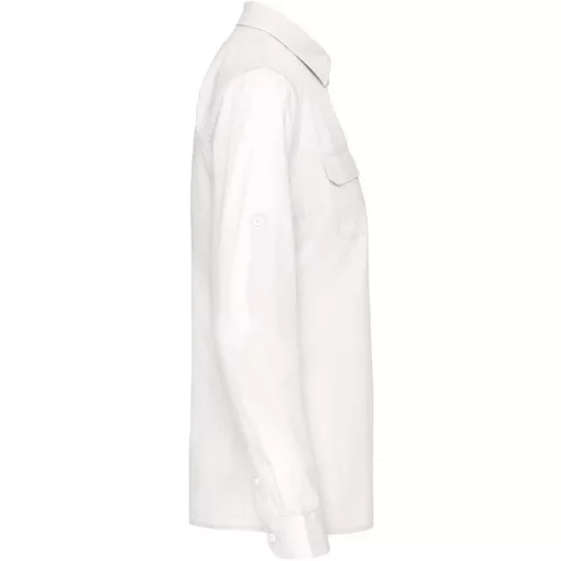 Női blúz Kariban KA591 Ladies Long Sleeved Safari Shirt -L, White