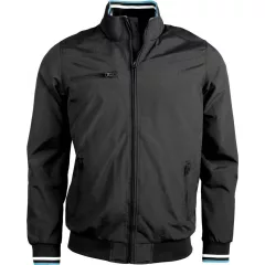   Uniszex kabát Kariban KA609 City Blouson Jacket -L, Black/White/Blue