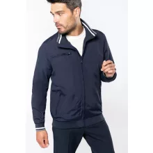 Uniszex kabát Kariban KA609 City Blouson Jacket -L, Black/White/Blue