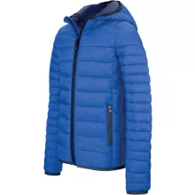Férfi kabát Kariban KA6110 Men S Lightweight Hooded padded Jacket -S, Light Royal Blue