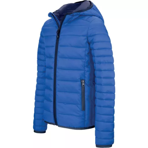 Férfi kabát Kariban KA6110 Men S Lightweight Hooded padded Jacket -S, Light Royal Blue