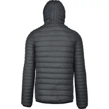 Férfi kabát Kariban KA6110 Men S Lightweight Hooded padded Jacket -S, Marl Dark Grey