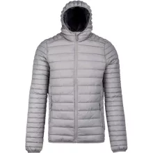 Férfi kabát Kariban KA6110 Men S Lightweight Hooded padded Jacket -2XL, Marl Silver