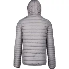 Férfi kabát Kariban KA6110 Men S Lightweight Hooded padded Jacket -3XL, Marl Silver