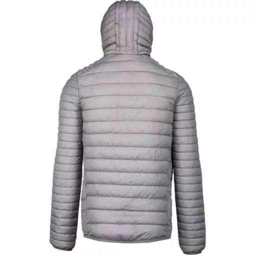 Férfi kabát Kariban KA6110 Men S Lightweight Hooded padded Jacket -L, Marl Silver