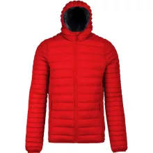 Férfi kabát Kariban KA6110 Men S Lightweight Hooded padded Jacket -M, Red