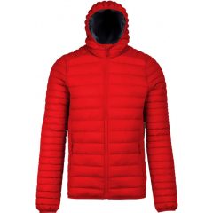 Férfi kabát Kariban KA6110 Men S Lightweight Hooded padded Jacket -XL, Red