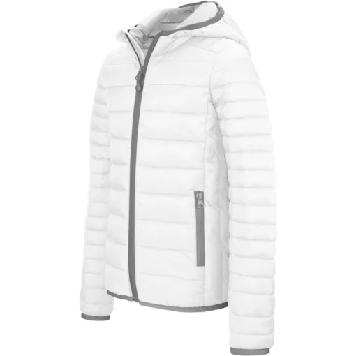 Férfi kabát Kariban KA6110 Men S Lightweight Hooded padded Jacket -L, White