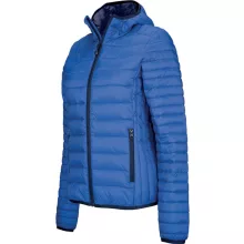 Női kabát Kariban KA6111 Ladies Lightweight Hooded padded Jacket -2XL, Light Royal Blu