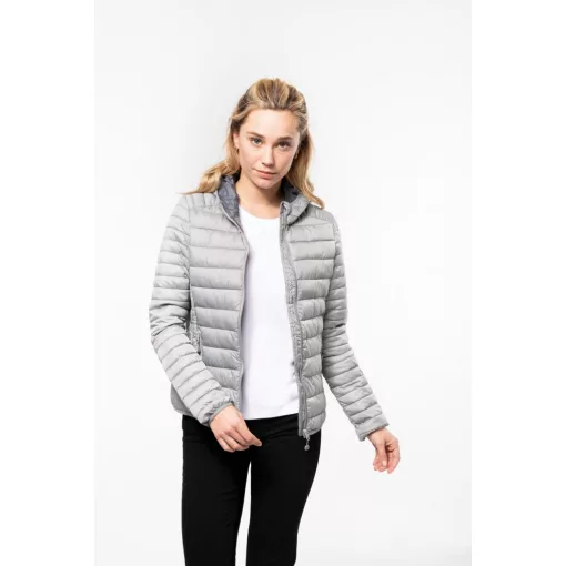 Női kabát Kariban KA6111 Ladies Lightweight Hooded padded Jacket -XS, Light Royal Blue