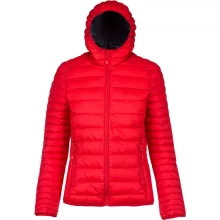 Női kabát Kariban KA6111 Ladies Lightweight Hooded padded Jacket -S, Red
