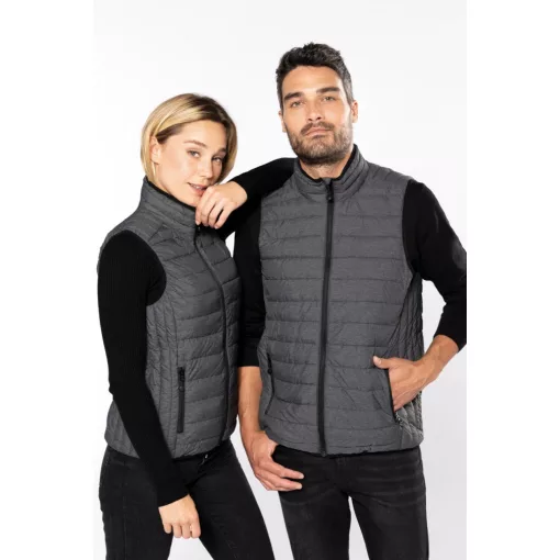 Férfi mellény Kariban KA6113 Men’S Lightweight Sleeveless Fake Down Jacket -4XL, White
