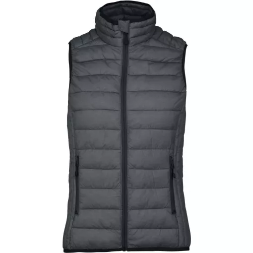 Női mellény Kariban KA6114 Ladies Lightweight Sleeveless Fake Down Jacket -L, Marl Dar