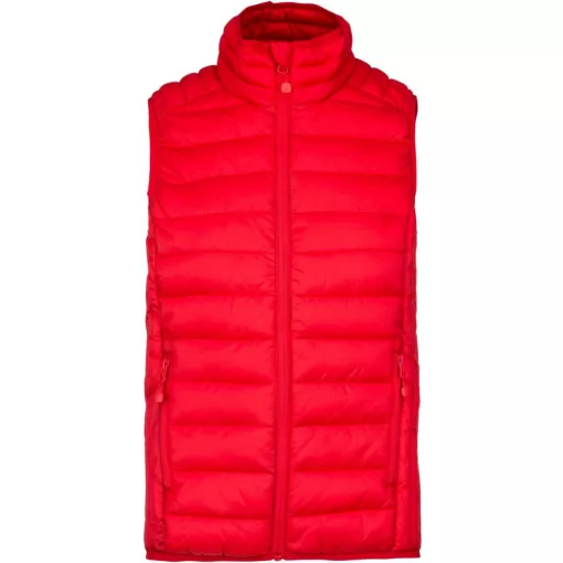 Gyerek kabát Kariban KA6115 Kids Lightweight Sleeveless padded Jacket -10/12, Red