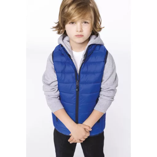 Gyerek kabát Kariban KA6115 Kids Lightweight Sleeveless padded Jacket -10/12, Red