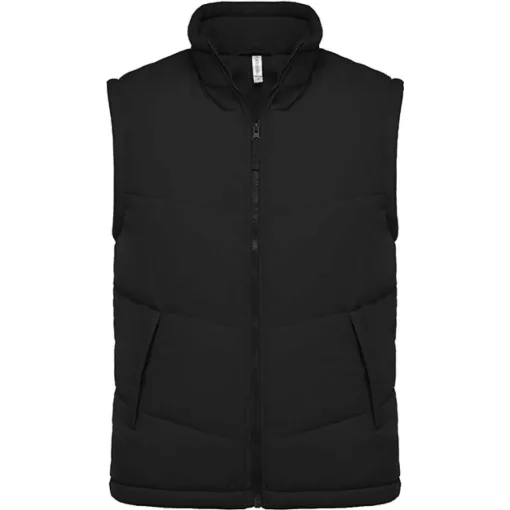 Uniszex mellény Kariban KA6118 Fleece Lined Bodywarmer -4XL, Dark Grey