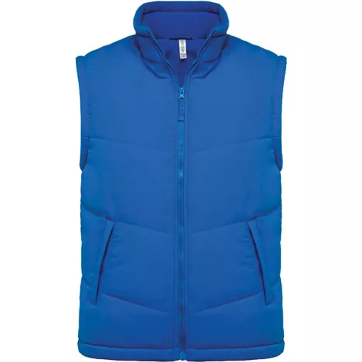 Uniszex mellény Kariban KA6118 Fleece Lined Bodywarmer -S, Light Royal Blue