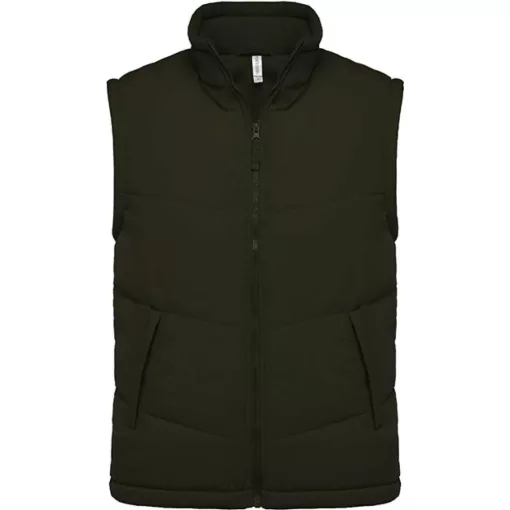 Uniszex mellény Kariban KA6118 Fleece Lined Bodywarmer -XS, Mossy Green
