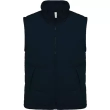 Uniszex mellény Kariban KA6118 Fleece Lined Bodywarmer -S, Navy