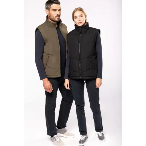Uniszex mellény Kariban KA6118 Fleece Lined Bodywarmer -S, Red