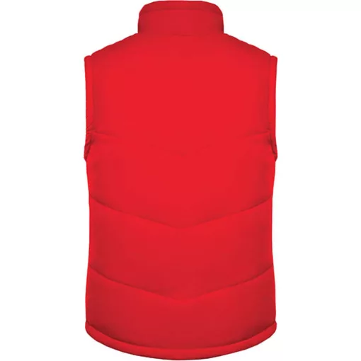 Uniszex mellény Kariban KA6118 Fleece Lined Bodywarmer -XL, Red