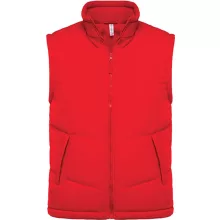 Uniszex mellény Kariban KA6118 Fleece Lined Bodywarmer -XS, Red